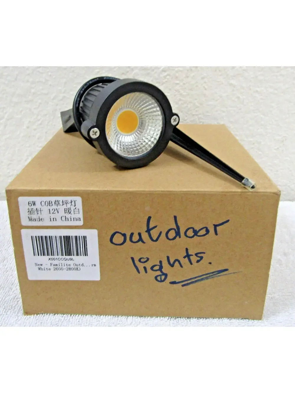 Set of Four Familite Outdoor Lighting 12V 6W Fixtures and Spikes